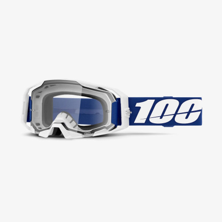 100 PROCENT GOGLE ARMATIC BLUE - CLEAR LENS - KOLOR BIAŁY/NIEBIESKI SZYBA PRZEŹROCZYSTA