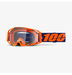 100 PROCENT GOGLE ARMATIC NEON ORANGE - CLEAR LENS - KOLOR POMARAŃCZOWY/FIOLETOWY SZYBA PRZEŹROCZYSTA