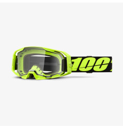 100 PROCENT GOGLE ARMATIC NEON YELLOW - CLEAR LENS - KOLOR ŻÓŁTY FLUO/CZARNY SZYBA PRZEŹROCZYSTA