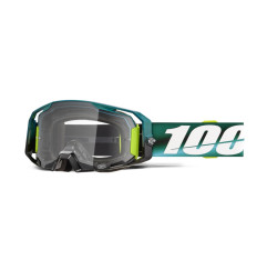 100 PROCENT GOGLE ARMATIC POLARITY - CLEAR LENS - KOLOR ZIELONY/BIAŁY SZYBA PRZEŹROCZYSTA
