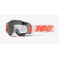 100 PROCENT GOGLE ARMEGA TUBULAR - CLEAR LENS - KOLOR BIAŁY/POMARAŃCZOWY SZYBKA PRZEŹROCZYSTA
