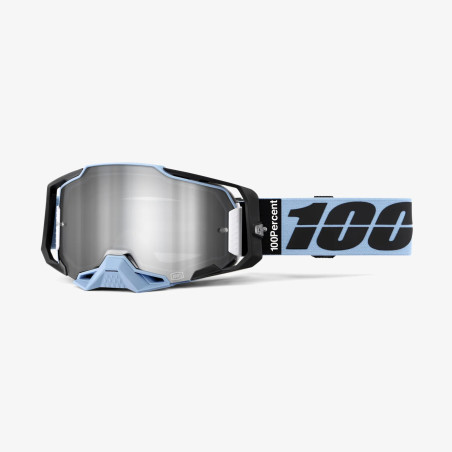 100 PROCENT GOGLE ARMEGA PETROS - MIRROR SILVER LENS - KOLOR NIEBIESKI/CZARNY SZYBKA SREBRNE LUSTRO