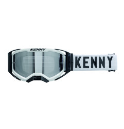 KENNY RACING GOGLE PERFORMANCE EVO 2 WHITE-CLEAR LENS- SZYBKA PRZEŹROCZYSTA KOLOR BIAŁY/CZARNY