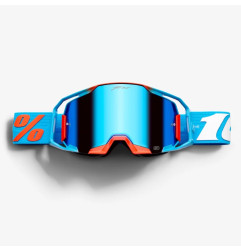 100 PROCENT JETT LAWRENCE LE ZESTAW GOGLE ARMATIC CHERRY-TORCHED MIRROR LENS+BLUE-BLUE MIRROR LENS