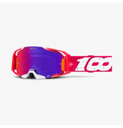 100 PROCENT JETT LAWRENCE LE ZESTAW GOGLE ARMATIC CHERRY-TORCHED MIRROR LENS+BLUE-BLUE MIRROR LENS