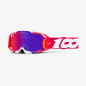100 PROCENT JETT LAWRENCE LE ZESTAW GOGLE ARMATIC CHERRY-TORCHED MIRROR LENS+BLUE-BLUE MIRROR LENS