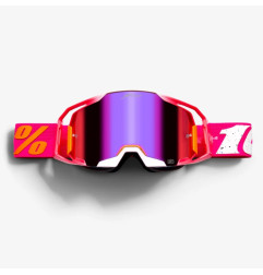 100 PROCENT JETT LAWRENCE LE ZESTAW GOGLE ARMATIC CHERRY-TORCHED MIRROR LENS+BLUE-BLUE MIRROR LENS
