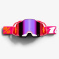 100 PROCENT JETT LAWRENCE LE ZESTAW GOGLE ARMATIC CHERRY-TORCHED MIRROR LENS+BLUE-BLUE MIRROR LENS