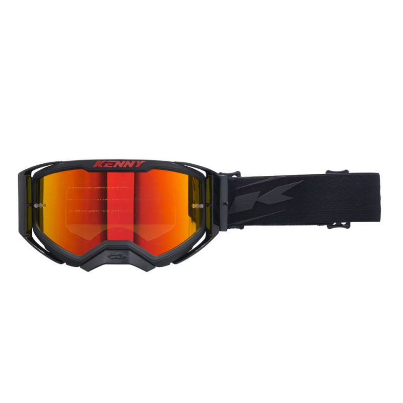 KENNY RACING GOGLE PERFORMANCE EVO 2 BLACK-MIRROR-LUSTRO KOLOR CZARNY