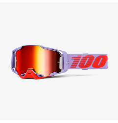 100 PROCENT GOGLE ARMEGA FAUSTO - RED MIRROR LENS- KOLOR FIOLETOWY/CZERWONY- SZYBKA CZERWONE LUSTRO