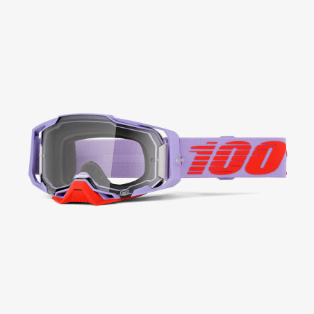 100 PROCENT GOGLE ARMEGA FAUSTO - RED MIRROR LENS- KOLOR FIOLETOWY/CZERWONY- SZYBKA CZERWONE LUSTRO