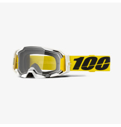 100 PROCENT GOGLE ARMATIC VALERA - CLEAR LENS - KOLOR ŻÓŁTY/ BIAŁY - SZYBKA PRZEŹROCZYSTA