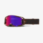 100 PROCENT GOGLE ARMATIC SALCEDO - SILVER MIRROR LENS - KOLOR CZARNY - SZYBKA SREBRNE LUSTRO