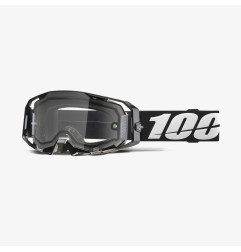 100 PROCENT GOGLE ARMATIC ENDURO MOTO DUAL PANE BLACK - CLEAR LENS - KOLOR CZARNY - SZYBKA PRZEŹROCZYSTA