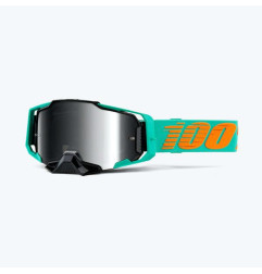 100 PROCENT GOGLE ARMEGA CLARK - MIRROR SILVER LENS - KOLOR ZIELONY SZYBKA SREBRNE LUSTRO