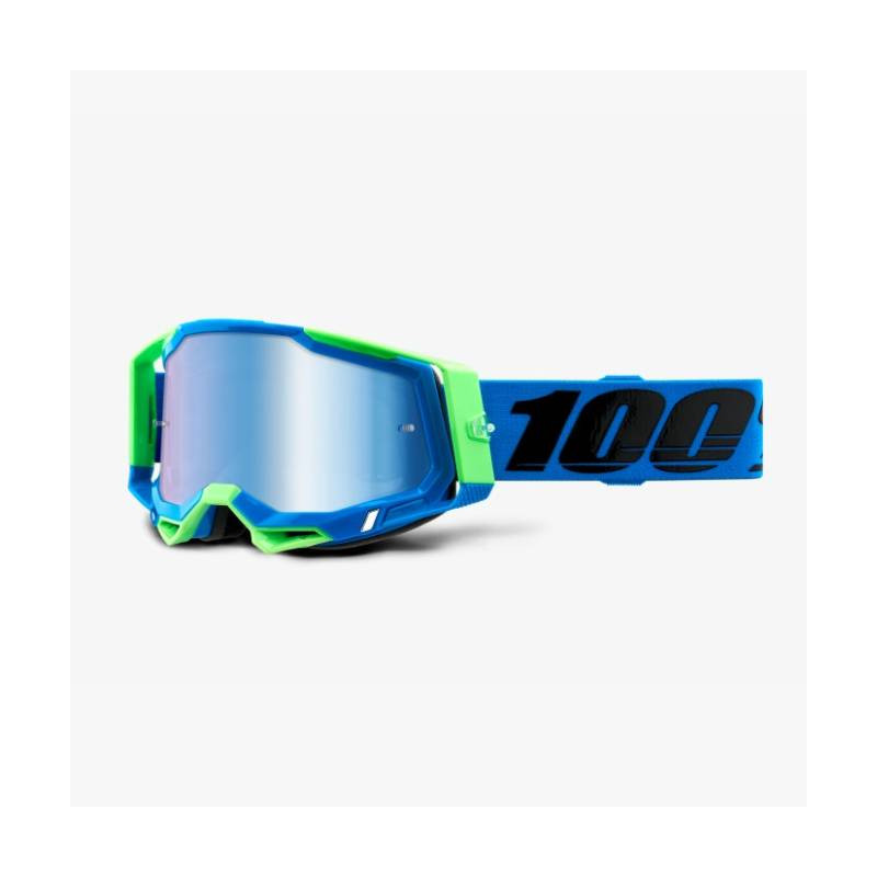 100 PROCENT WYPRZEDAŻ GOGLE RACECRAFT 2 FREMONT - MIRROR BLUE LENS - KOLOR NIEBIESKI/ZIELONY SZYBKA NIEBIESKIE LUSTRO
