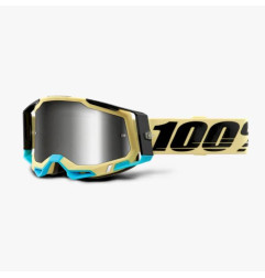 100 PROCENT WYPRZEDAŻ GOGLE RACECRAFT 2 AIRBLAST - MIRROR SILVER LENS - KOLOR BRĄZOWY/CZARNY SZYBKA SREBRNE LUSTRO