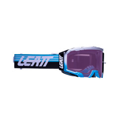 LEATT GOGLE VELOCITY 5.5 IRIZ GOGGLE AQUA PURPLE 78% - KOLOR NIEBIESKI/BIAŁY/CZARNY SZYBKA LUSTRZANA FIOLETOWA