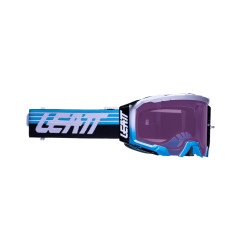 LEATT GOGLE VELOCITY 5.5 IRIZ GOGGLE AQUA PURPLE 78% - KOLOR NIEBIESKI/BIAŁY/CZARNY SZYBKA LUSTRZANA FIOLETOWA