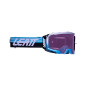 LEATT GOGLE VELOCITY 5.5 IRIZ GOGGLE AQUA PURPLE 78% - KOLOR NIEBIESKI/BIAŁY/CZARNY SZYBKA LUSTRZANA FIOLETOWA