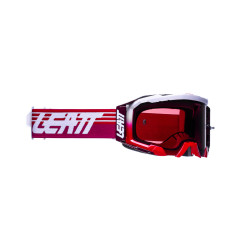 LEATT GOGLE VELOCITY 5.5 GOGGLE RED ROSE UC 32% - KOLOR CZERWONY/BIAŁY SZYBKA DYMIONE LUSTRO RÓŻOWE ZŁOTO