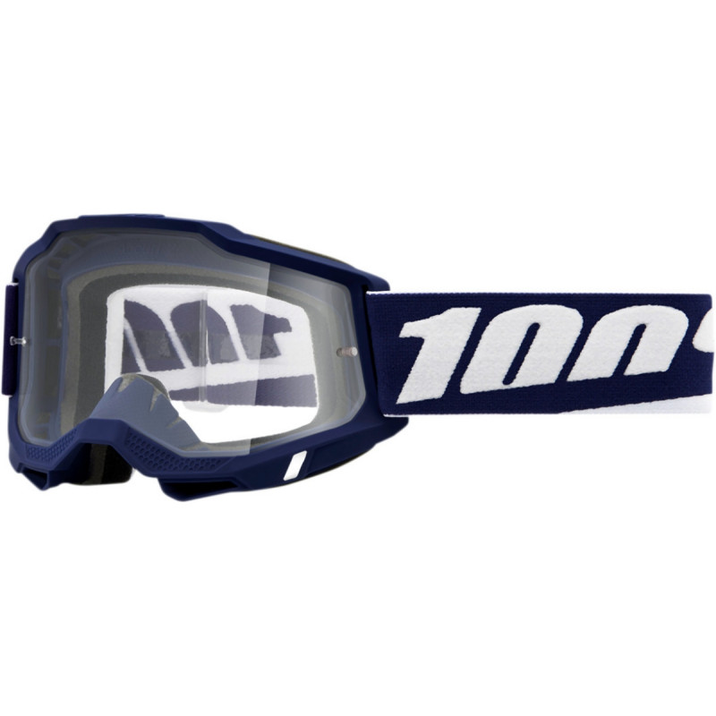 100 PROCENT GOGLE ACCURI 2 MIFFLIN - CLEAR LENS - KOLOR GRANATOWY/BIAŁY SZYBKA PRZEŹROCZYSTA