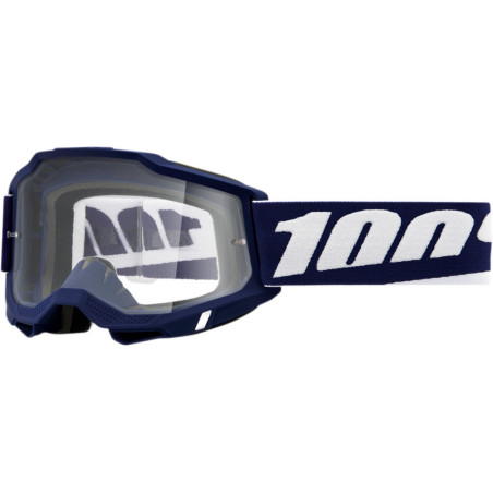 100 PROCENT GOGLE ACCURI 2 MIFFLIN - CLEAR LENS - KOLOR GRANATOWY/BIAŁY SZYBKA PRZEŹROCZYSTA