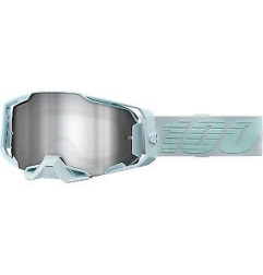 100 PROCENT GOGLE ARMEGA FARGO - MIRROR SILVER LENS - KOLOR SZARY SZYBKA SREBRNE LUSTRO
