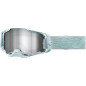 100 PROCENT GOGLE ARMEGA FARGO - MIRROR SILVER LENS - KOLOR SZARY SZYBKA SREBRNE LUSTRO