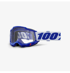 100 PROCENT GOGLE ACCURI 2 BLUE - CLEAR LENS - KOLOR NIEBIESKI/BIAŁY SZYBKA PRZEŹROCZYSTA