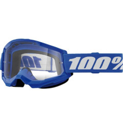 100 PROCENT GOGLE STRATA 2 YOUTH JUNIOR BLUE - CLEAR LENS - KOLOR NIEBIESKI/BIAŁY SZYBKA PRZEŹROCZYSTA