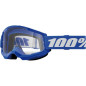 100 PROCENT GOGLE STRATA 2 YOUTH JUNIOR BLUE - CLEAR LENS - KOLOR NIEBIESKI/BIAŁY SZYBKA PRZEŹROCZYSTA
