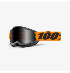 100 PROCENT GOGLE ACCURI 2 SAND ORANGE - SMOKE LENS - KOLOR CZARNY/POMARAŃCZOWY SZYBKA PRZYCIEMNIANA