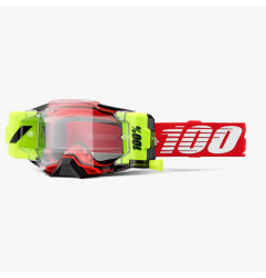 100 PROCENT GOGLE ARMEGA FORECAST ROLL-OFF RED - KOLOR CZERWONY/BIAŁY/ŻÓŁTY FLUO