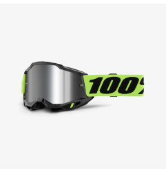 100 PROCENT GOGLE ACCURI 2 NEON YELLOW - MIRROR SILVER LENS KOLOR ŻÓŁTY FLUO/CZARNY SZYBA SREBRNE LUSTRO