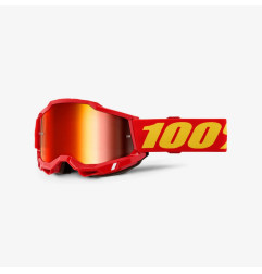 100 PROCENT GOGLE ACCURI 2 RED - MIRROR RED LENS KOLOR CZERWONYY/ŻÓŁTY SZYBA CZERWONE LUSTRO