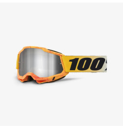 100 PROCENT GOGLE ACCURI 2 RAZZA - MIRROR SILVER LENS - KOLOR ŻÓŁTY/CZARNY SZYBA SREBRNE LUSTRO