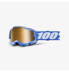 100 PROCENT GOGLE ACCURI 2 SURSI - MIRROR TRUE GOLD LENS - KOLOR NIEBIESKI/BIAŁY SZYBKA ZŁOTE LUSTRO