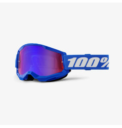 100 PROCENT GOGLE STRATA 2 BLUE - MIRROR RED/BLUE LENS - KOLOR NIEBIESKI/BIAŁY SZYBKA CZERWONO/NIEBIESKIE LUSTRO