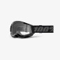 100 PROCENT GOGLE STRATA 2 YOUTH JUNIOR BLACK - CLEAR LENS - KOLOR CZARNY/SZARY SZYBA PRZEŹROCZYSTA