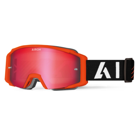 Gogle motocyklowe Airoh Blast XR1 Orange Matt szyba Red Mirrored (1 szyba w zestawie)