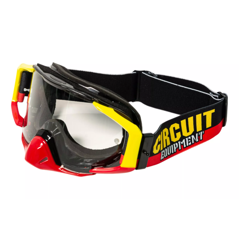 Gogle motocyklowe Circuit Quantum-N żółty/czerwony Gogle motocyklowe Circuit Quantum-N żółty/czerwony