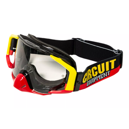 Gogle motocyklowe Circuit Quantum-N żółty/czerwony