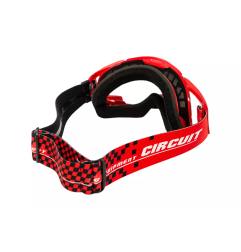 Gogle motocyklowe Circuit Quantum-N czerwony/czarny