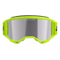 Gogle motocyklowe Alpinestars Vision 3 Wordmark żółty fluo szyba lustrzana srebrna