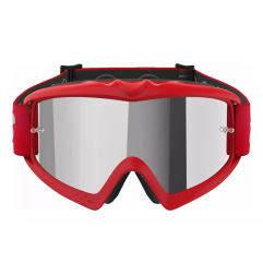 Gogle motocyklowe dziecięce Alpinestars Vision Blaze czerwony szyba lustrzana srebrna