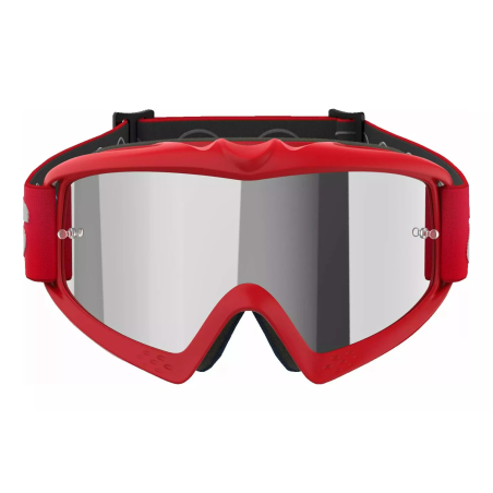 Gogle motocyklowe dziecięce Alpinestars Vision Blaze czerwony szyba lustrzana srebrna