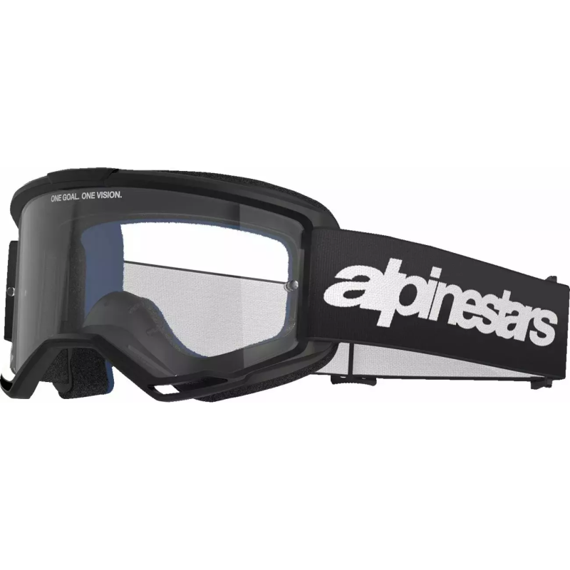 Gogle motocyklowe Alpinestars Vision 3 Wordmark czarny szyba przeźroczysta Gogle motocyklowe Alpinestars Vision 3 Wordmark czarny szyba przeźroczysta