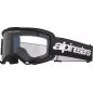 Gogle motocyklowe Alpinestars Vision 3 Wordmark czarny szyba przeźroczysta