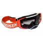 Gogle motocyklowe AirScreen Aero 06 EX czerwony czarny biały wizjer przeźroczysty